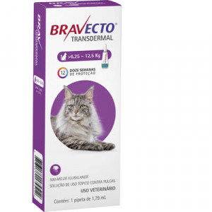 Bravecto Transdermal gatos - 6,25kg a 12,5kg